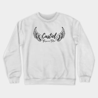 Castiel deserved better with transparent wings Crewneck Sweatshirt